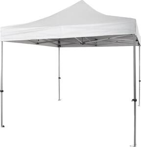 Gazebo richiudibile in alluminio professionale struttura esagonale Market-Pro 3X3 Bianco impermeabile