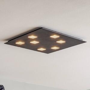 Fabbian Plafoniera LED Quarter a 7 luci nera