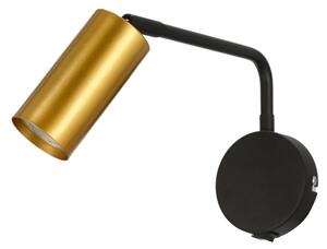 Lampada da muro TINA 1xGU10/15W/230V nero/oro