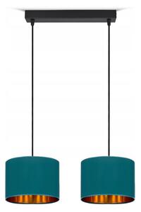 Lampada da soffitto Turchese Lampada Vintage Moderna E27 Lampada di design a 2 luci N230-H2-T