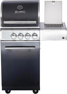 All'Grill MODULAR TOP-LINE-ALL'GRILL CHEF S - Modello base Black-Line - Acciaio inox, 2 bruciatori, 1 bruciatore laterale