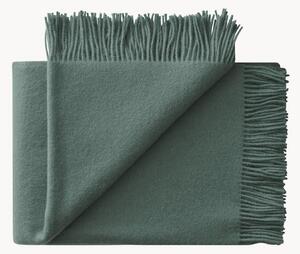 Coperta in lana di agnello con frange Season