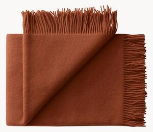Coperta in lana di agnello con frange Season
