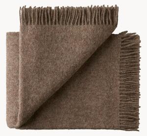 Coperta in lana di agnello con frange Season
