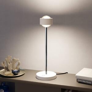 Top Light Puk! 80 Eye Table LED lenti, bianco satinato/cromo