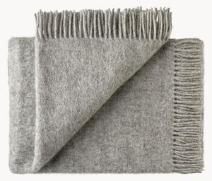 Coperta in lana di agnello con frange Season