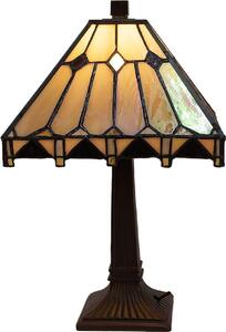 LumiLamp 5LL-5452 Lampada da tavolo Tiffany Beige 23x23x38 cm E14 1x40W