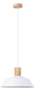 Lampada a sospensione FANO bianco 1xE27 15W acciaio 120x34x34cm Sollux Lighting