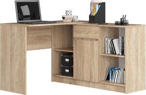 Akord Scrivania Angolare Con Credenza In Rovere Sonoma 120X126X79