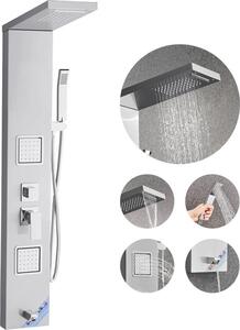 Sistema a torre per pannelli doccia V5 in 1 - in acciaio inox - colonna doccia a cascata - accessori per il bagno di alta qualità
