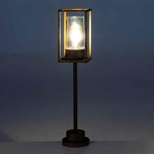 Moretti Luce Lampione Cubic³ 3370 ottone anticato/trasparente