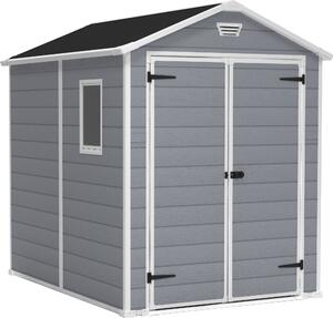 KETER Manor Casetta da giardino 6x8 DD, 185 x 226 x 237 cm, grigio KETER 17196659