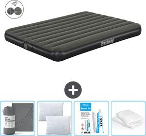 Materasso gonfiabile Bestway - 2 persone - 152 x 203 x 25 cm - Verde - Accessori inclusi