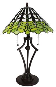 Lampada da tavolo Tiffany Clayre & Eef Ø 41x62 cm Vetro bianco verde