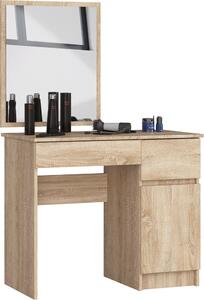 Akord Toeletta Con Specchio In Rovere Sonoma 90X50X142 Cm