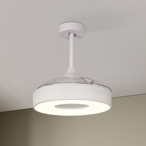 Mantra Iluminación Ventilatore da soffitto Coin Mini bianco DC silenzioso Ø 91 cm CCT