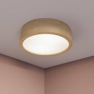 TEMAR LIGHTING Plafoniera Cleo, Ø 28 cm, rovere