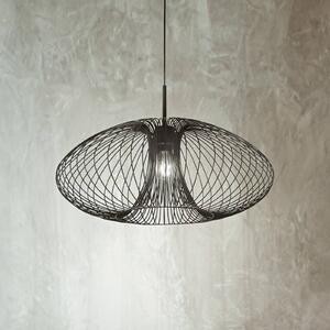 Fabas Luce Lampada a sospensione Fassa, nero, Ø 60 cm, metallo