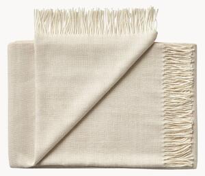 Coperta premium in baby alpaca con frange Panama