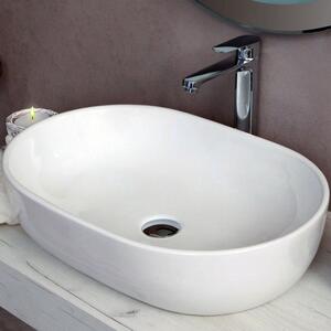 OPERA - Lavabo da appoggio in ceramica cm 60 x 42 x H 14