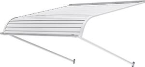 Tettoia per finestra - 101,6x106,6x51cm - Tettoia di protezione solare in alluminio - Tettoia per patio con protezione UV