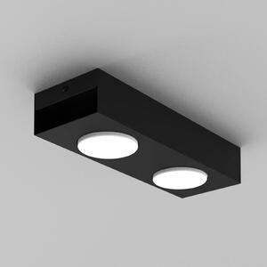 Luminex Downlight Ian in nero, 2 luci