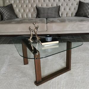 Skye Decor, Cam Orta Sehpa S302, tavolini, noce, legno, 96 x 41 x 81 cm