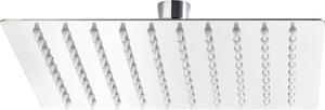 Wiltec soffione doccia a pioggia quadrato 40x40cm in acciaio inox soffione doccia Rainshower