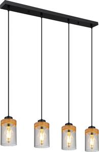 Globo Lighting lampada a sospensione in metallo nero, 3x E27