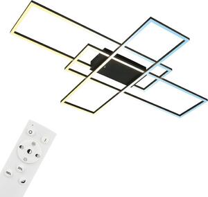 Briloner Roami Lampada da soffitto a LED, dimmerabile, telecomando, nero