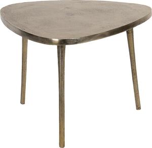 Tavolino Clayre & Eef 77x77x54 cm in alluminio color oro