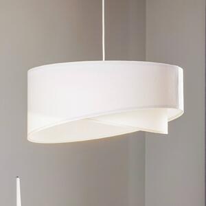 Maco Design Lampada a sospensione Vivien in velluto bianco