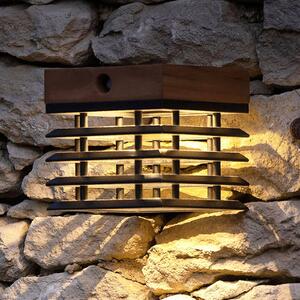 Les Jardins Applique LED solare Tekura di teak