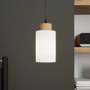 Lampada a sospensione Envostar Talia, rovere/bianco, a 1 luce