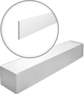 NMC FL9-box WALLSTYL Noel Marquet 1 cartone con 16 strisce decorative Modanatura per pavimenti stile Trimmer classico colore bianco | 32 m