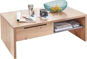 Tavolino Memphis grafite / rovere artigianale