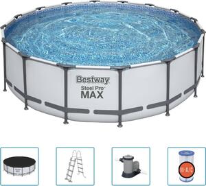 Set piscina Bestway Steel Pro MAX 488x122 cm