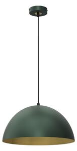 Beta verde-oro 1xE27 60W lampada a sospensione con paralume in metallo 35 cm Milagro