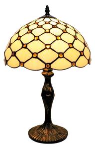 BRILAGI - Tiffany lampada da tavolo in vetro IVORY SMOOTH 1xE27/60W/230V
