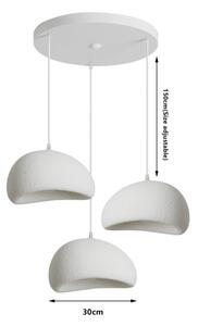 BRILAGI - Lampadario a cavo WABI SABI 3xE27/60W/230V bianco
