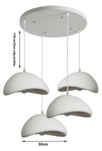 BRILAGI - Lampada a sospensione su cavo WABI SABI 4xE27/60W/230V bianca