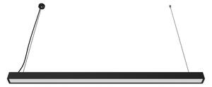 LED Plafoniera/Lampada sospesa con cavo LED/44W/230V 6000K 120 cm nero