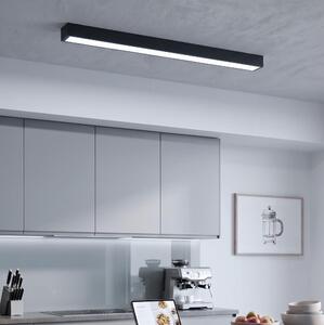 LED Plafoniera/Lampada sospesa con cavo LED/44W/230V 6000K 120 cm nero