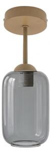 BRILAGI - Lampadario a plafone LED R GLASS 1xE27/60W/230V diam. 14 cm beige/grigio fumé