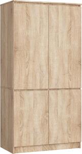 Akord Armadio 4 Ante Rovere Sonoma 90X51X180 Cm