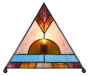Clayre & Eef Lampada da tavolo Tiffany 26x26x30 cm Vetro marrone