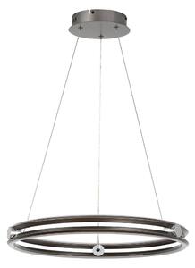 Rabalux 72277 - Lampadario LED dimmerabile a sospensione con cavo TRIXO 60W/230V 3000-6500K grigio+telecomando