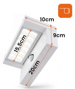 Applique da esterno LED con sensore LED/25W/230V IP54 bianco