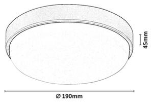 Rabalux 77224 - Plafoniera da esterno a LED HORT2 LED/14W/230V IP54 bianco
