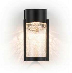 Lampada da parete solare a LED LED/3,7V 300 mAh IP44 nera